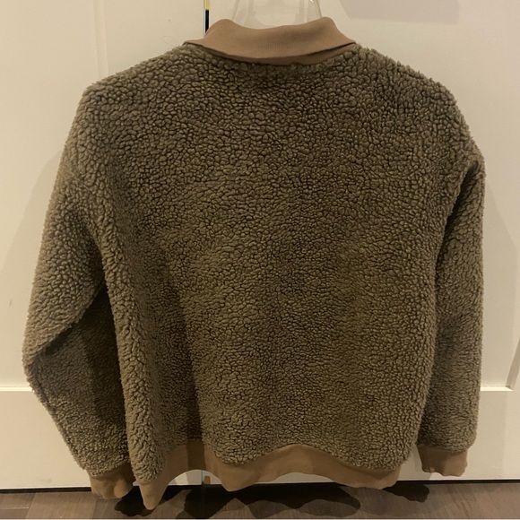 DONNI quarter zip bouclé sweater EUC - Picture 3 of 4